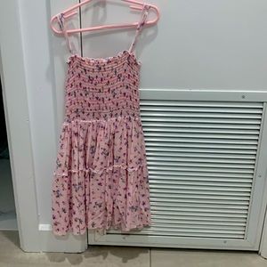 pink floral dress (a little above to the knee length) in size YOUTH 8